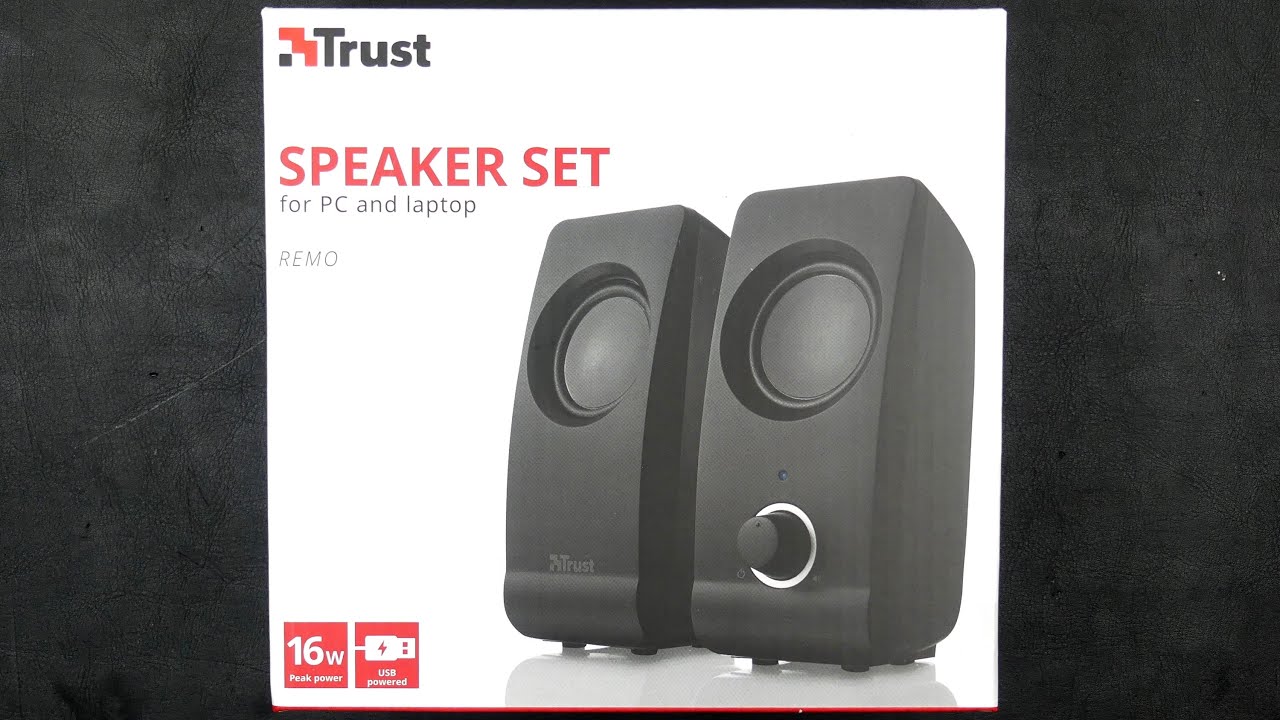 Hoelahoep Perioperatieve periode map Trust Remo 2.0 Speaker Set - Unboxing & Sound Test - YouTube