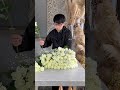 プロポーズに贈る白いバラ108本とかすみ草の花束　#花束 #バラ #花 #bouquet #roses