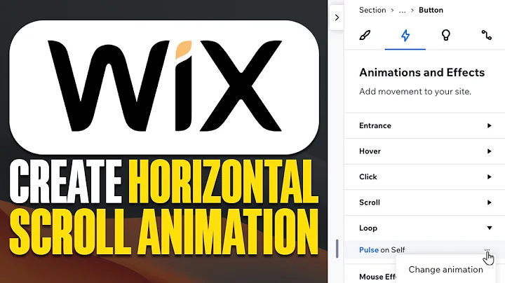 How To Create Horizontal Scroll Animation On WIX Studio (2025)
