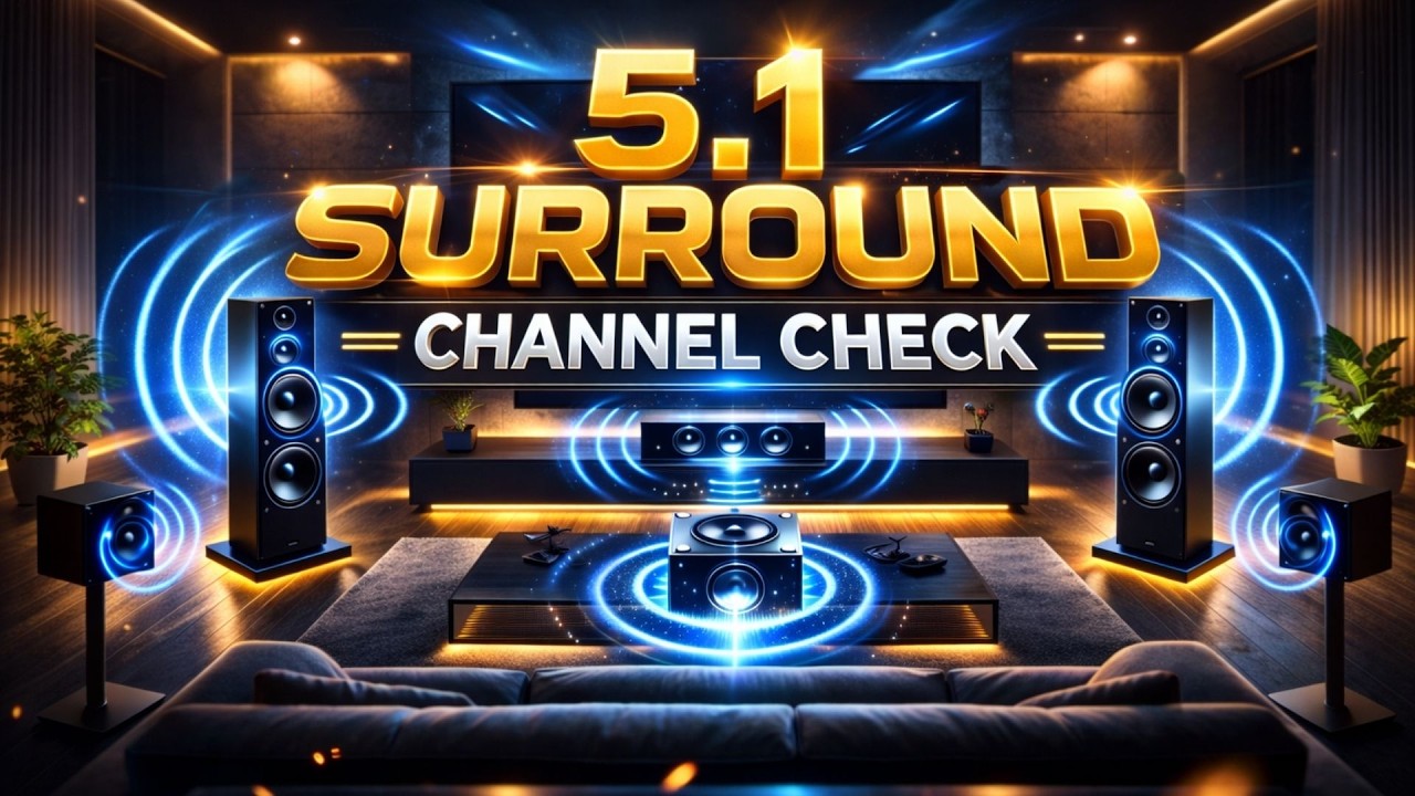 Real 5.1 Surround Channel Test | All Channels Tested One by One System Check Demo