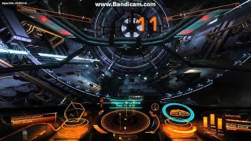 Elite Dangerous Coriolis station docking and take off