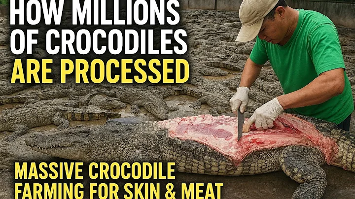 How Millions of Crocodiles Are Processed – Massive Crocodile Farming For Skin & Meat🏭🏭