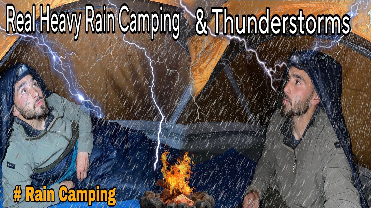 Solo Rain Camping in Deep Forest | Camping In Heavy Rain And ...