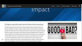 Impact of Social Media: CSC100