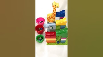 Elephant Course Satisfying Building Blocks Marble Run ASMR