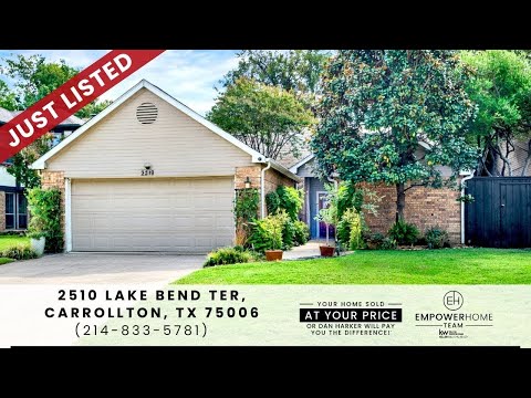 2510 Lake Bend Ter, Carrollton, TX home video tour
