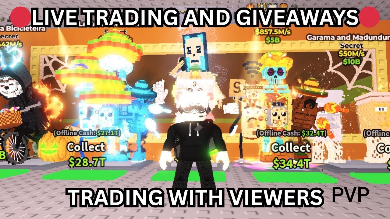 🔴 STEAL A BRAINROT LIVE | Trading,Dueling,Selling Brainrot And Giveaway! ADMIN ABUSE