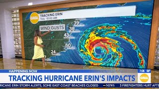 Tracking Hurricane Erin: Timing out the massive storm's impact to the East Coast