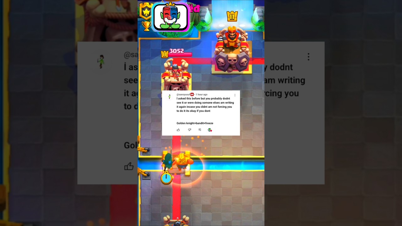 can golden Knight + bandit + freeze 3 crown 👑 