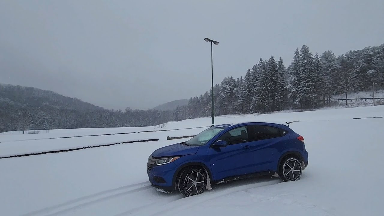 2022 Honda Hrv Ex snow driving review YouTube