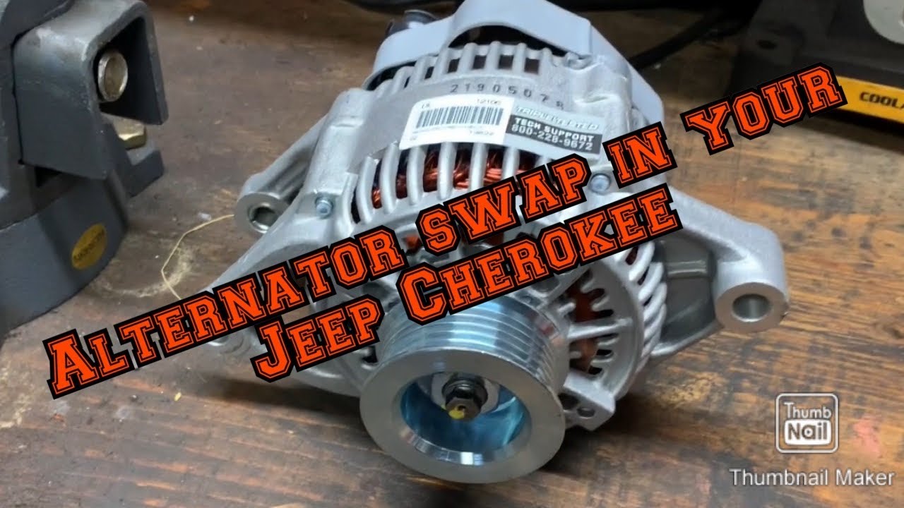 Replacing your alternator on your Jeep Cherokee XJ - YouTube