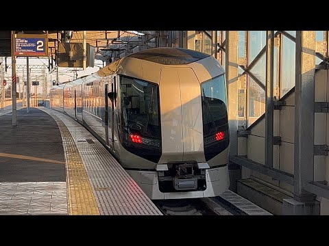 東武伊勢崎線内乗務員訓練] 東武500系の試運転列車が伊勢崎駅を発車