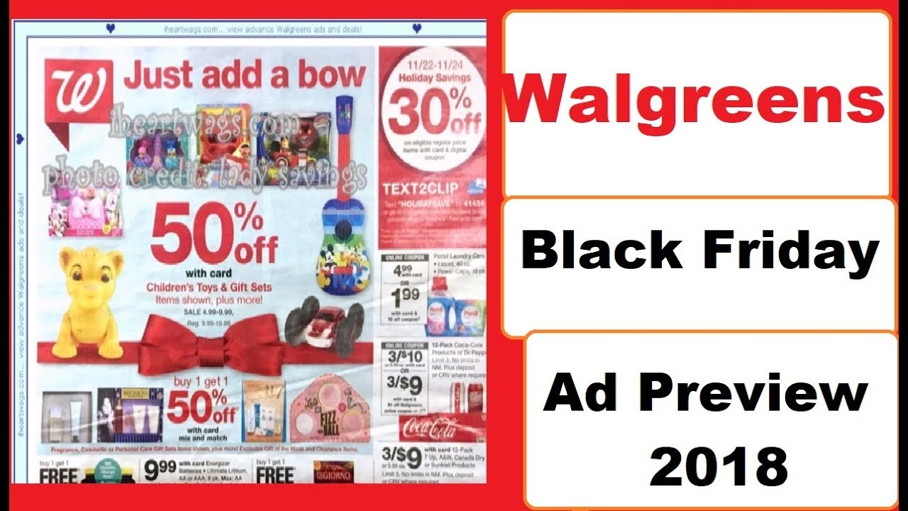 Walgreens Black Friday Ad Preview 2018 YouTube