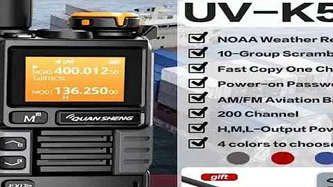 Quansheng UV-K6 Upgrade UV-K5 (99) Interphone 5W Air Band Radio Tyep C Charging