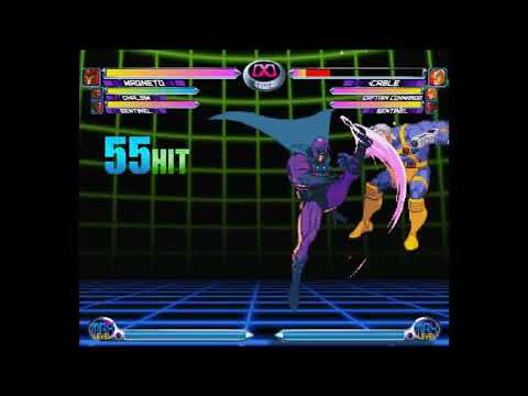 MvC2 Magneto Sim unmashable Tempest to ROM