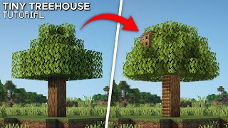 Minecraft: How to Build a Small Treehouse | Simple Starter Base Tutorial