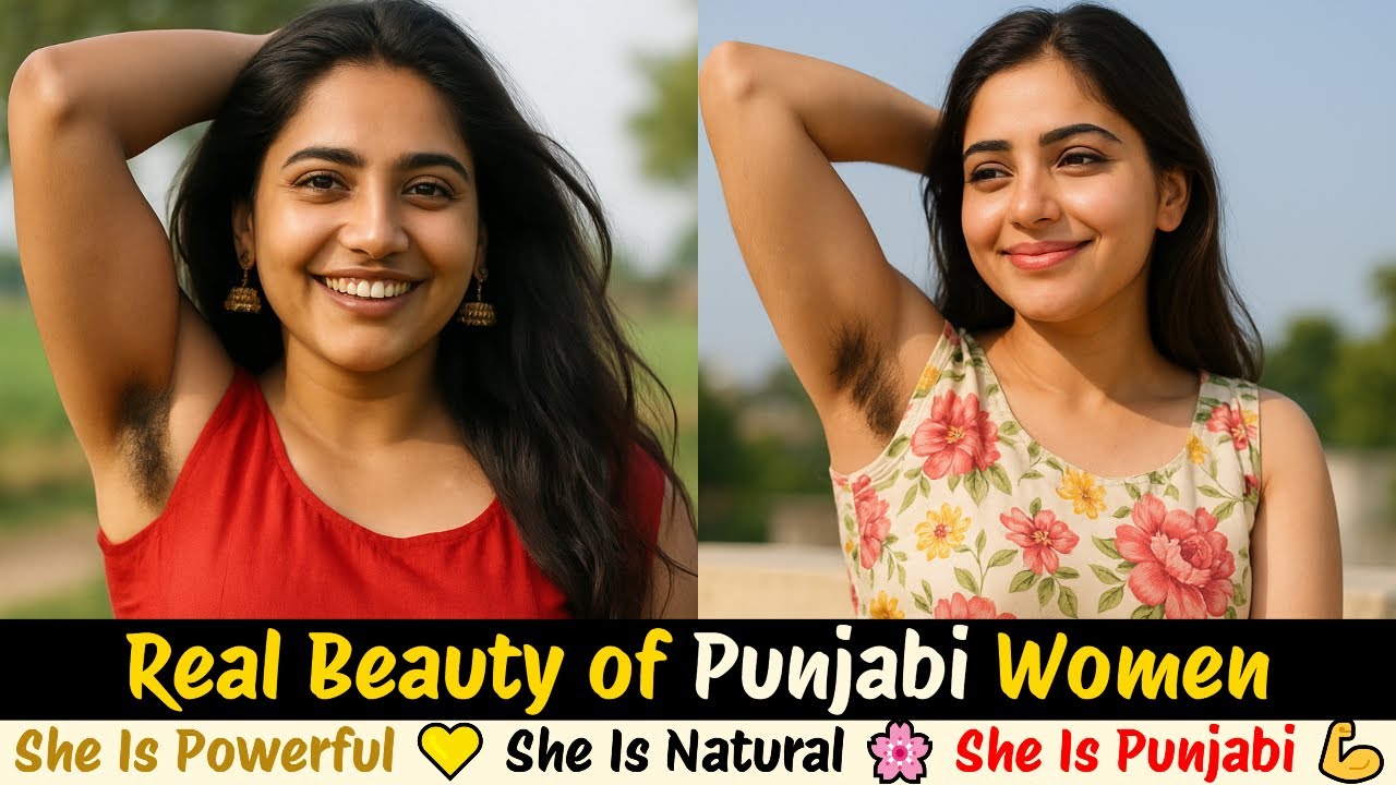 Natural Beauty of Indian Punjabi Women | A Celebration of Natural Grace & True Empowerment