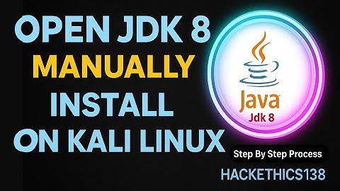 Step-by-Step Install OpenJDK 8 (Java 8) on Kali Linux | Complete Setup Guide [Hindi]