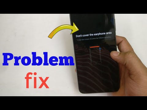 Don't cover earphone area problem - How to remove don't cover the earphone area
