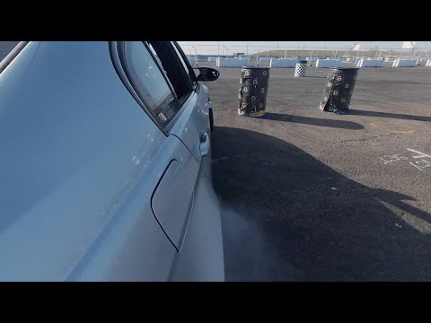DJI 360 Helicopter camera rig on a BMW M3 Drifting GYMKHANA!