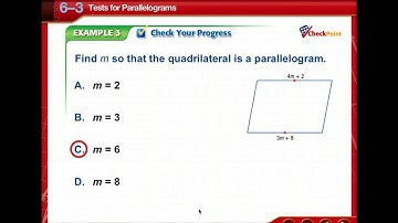 Tests for Parallelograms