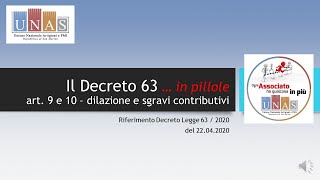 Tutorial decreto 63 2020   aspetti contributivi