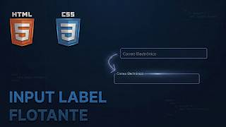 Como crear un input de label flotante - HTML y CSS