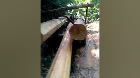 Xe công nông chở gỗ nặng bốc đầu..