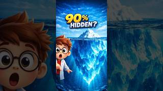 Why 90% of Iceberg is Hidden 😳 || Audio_MED #funlearning #science #factvideos #Shorts #viral