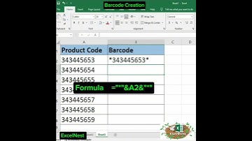 Barcode Creation in MS Excel @MicrosoftExcelacademy7