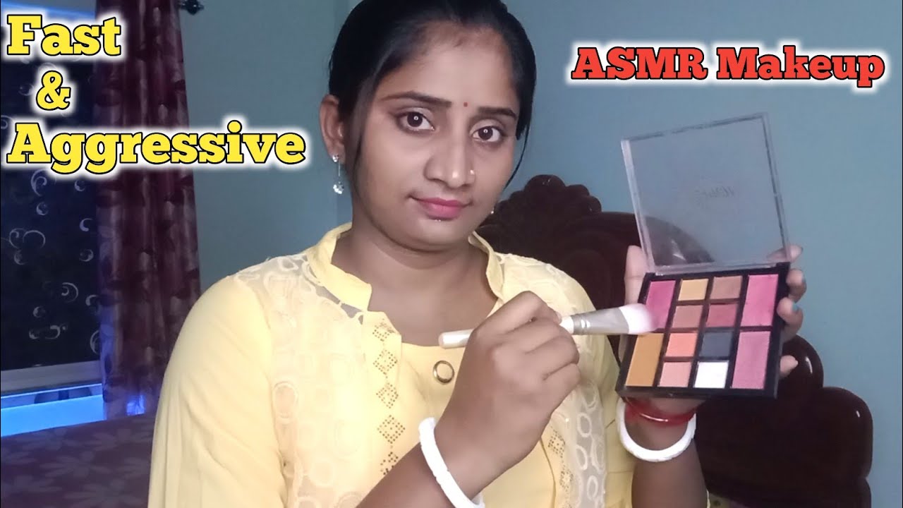 ASMR DOING YOUR MAKEUP FAST AND AGGRESSIVE💄