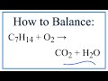 Balancing Combustion Reactions