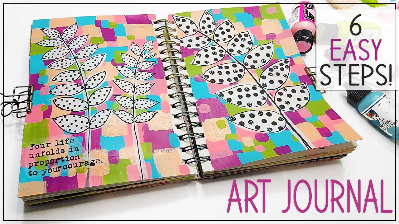 Awesome Art Journal Page in 6 Easy Steps! 