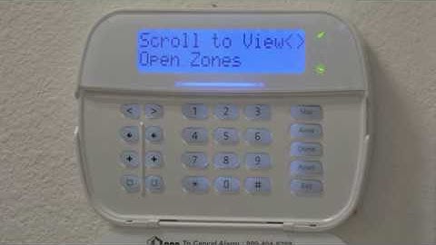 DSC Security Alarm System Training: How to bypass a zone