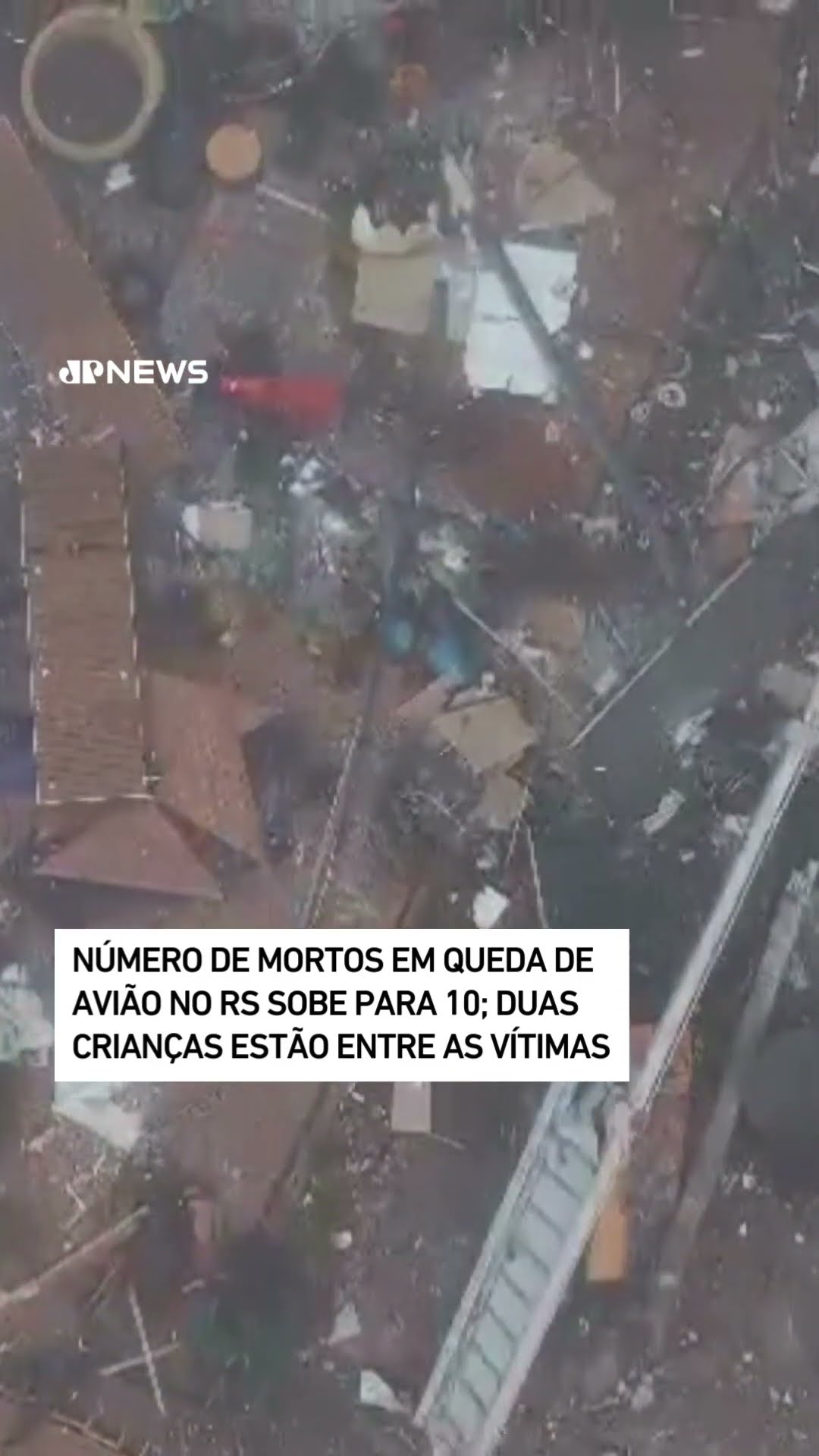 Número de mortos em queda de avião no RS sobe para 10; duas crianças estão entre as vítimas #Shorts