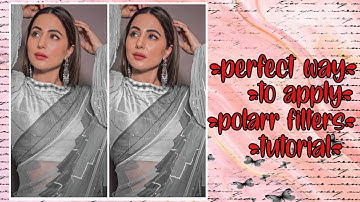 How to add glow on pictures + perfect way to apply polarr filter 😍❣️❣️  |tutorialsbyneha