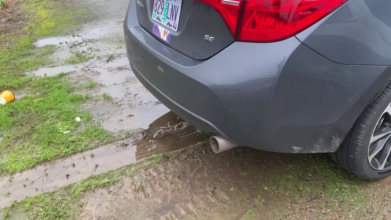 18 Corolla SE Muffler delete YouTube
