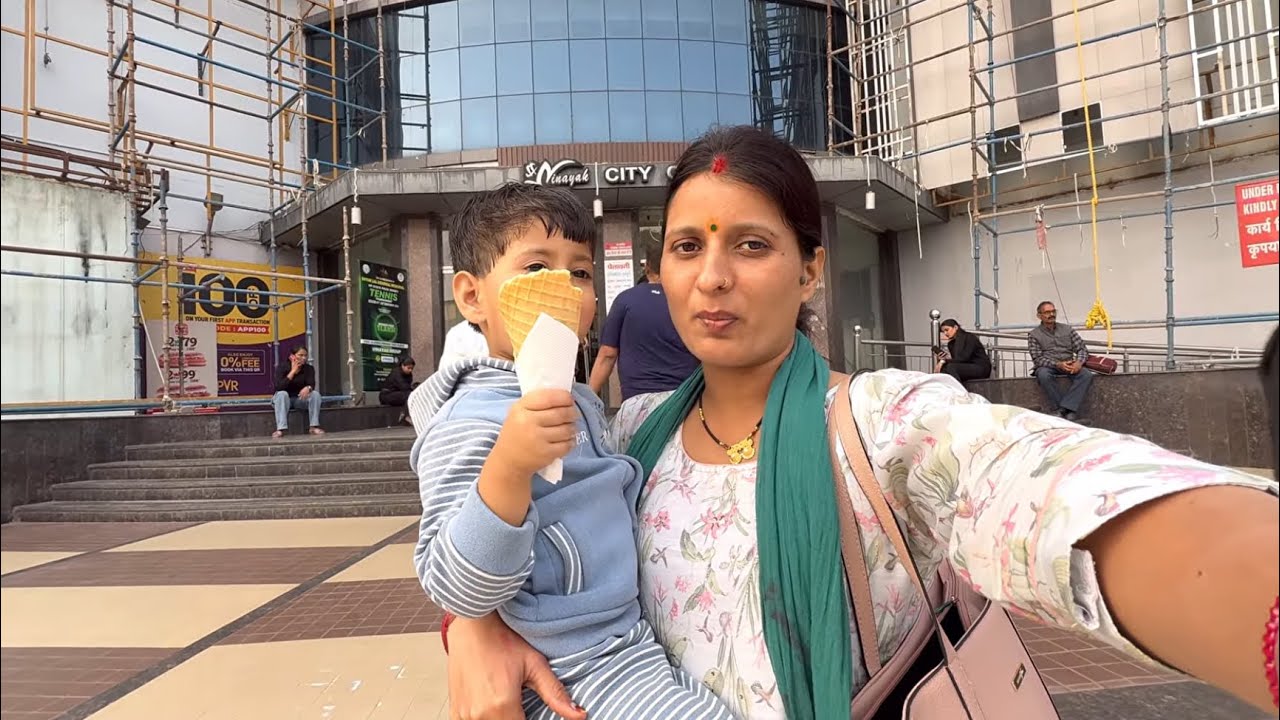 ￼Mall me masti 🚴‍♂️.vlog 16 🚗 Sunday vlog!