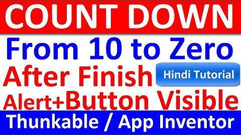 Thunkable Countdown Android App creation and after Timer Button action will start (7 Star Media)