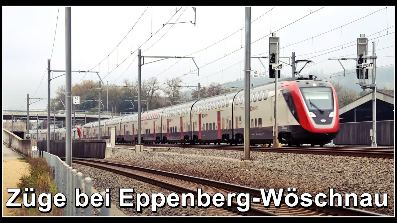 Zugstrecke bei Eppenberg-Wöschnau im Kanton Solothurn