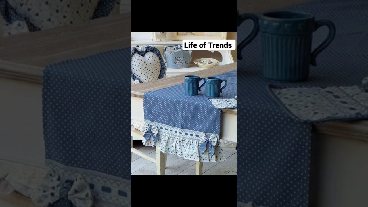 Tablecloth designs..// New fashion..// Table Decor