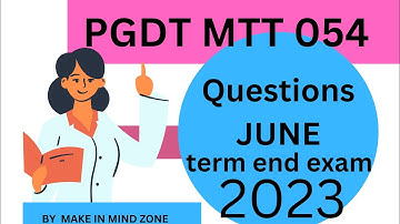 MTT 54 प्रशासनिक हिंदी अनुवाद question paper june term end exam 2023 #pgdt #ignou #mtt