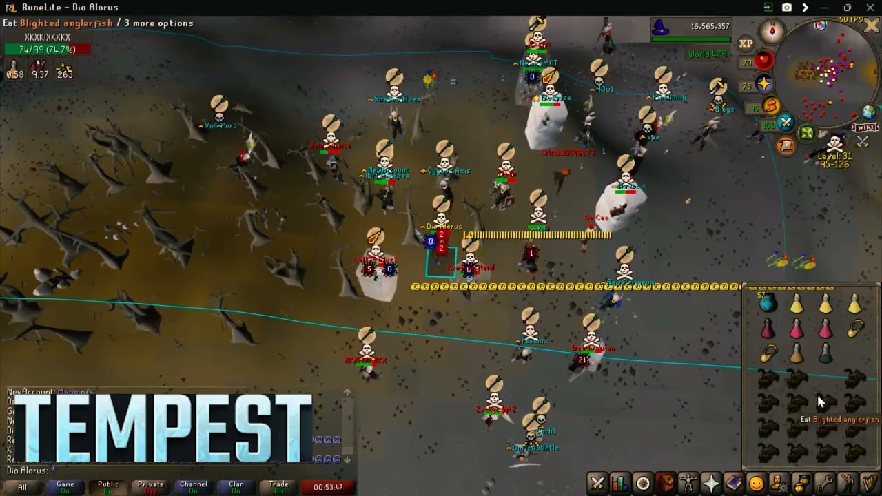 Tempest Vs Deathrow. Osrs pk rip