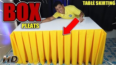 BOX PLEATS TABLE SKIRTING #TUTORIAL