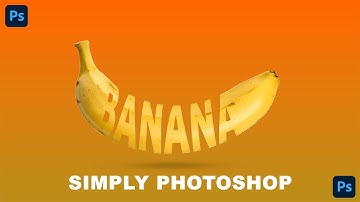 Banana Text Effect || Photoshop Tutorial || Simple & Easy Steps #photoshoptutorial