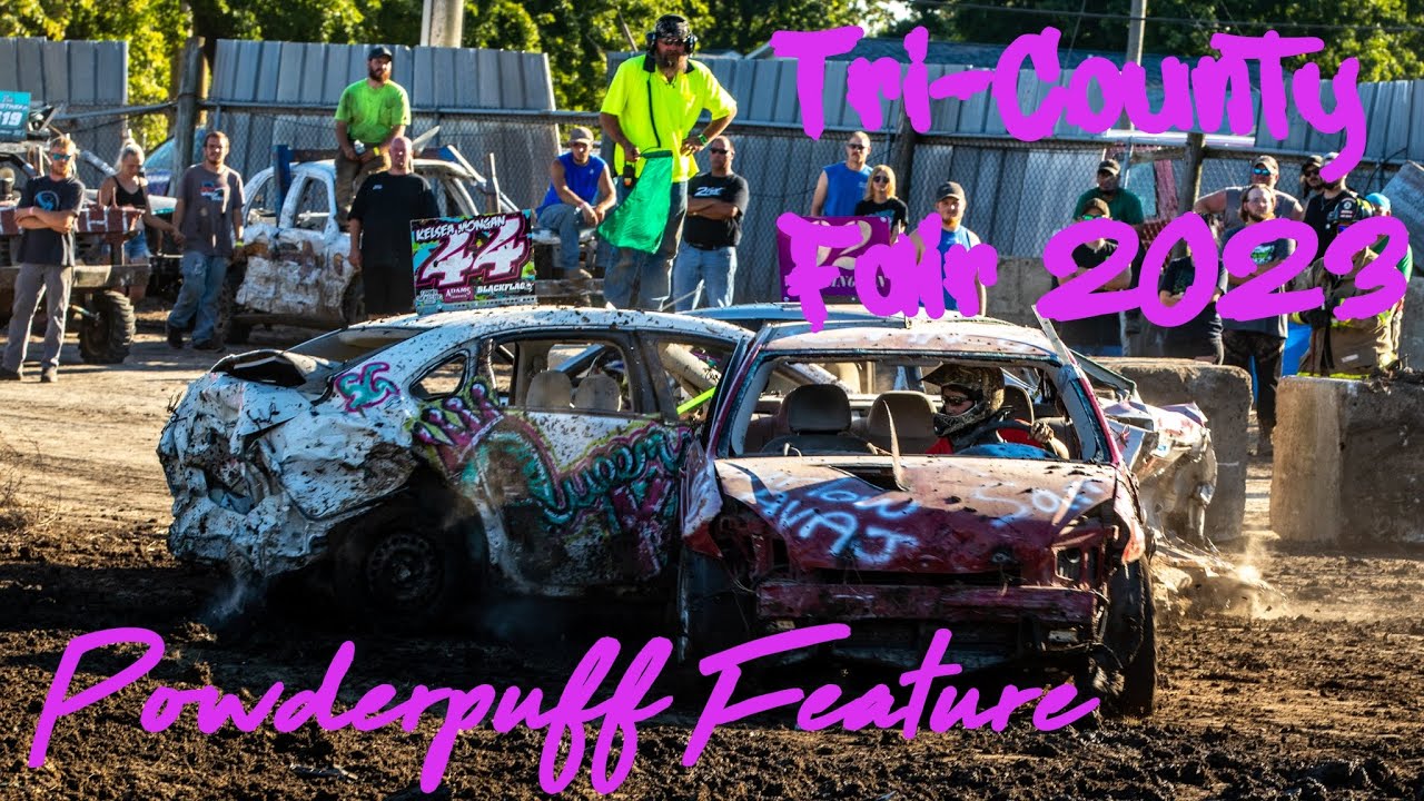 Tri-County Fair Demo Derby 2023 Powderpuff Feature