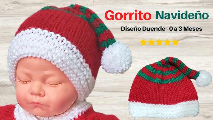 Gorritos De Bebe Recien Nacido Paso A Paso Y Patrones  Christmas baby  pictures, Baby girl hats newborn, Baby christmas photos