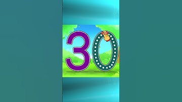 Count & Tracing - 123 Numbers | Learn the shape of number 30 #ytshorts #shorts