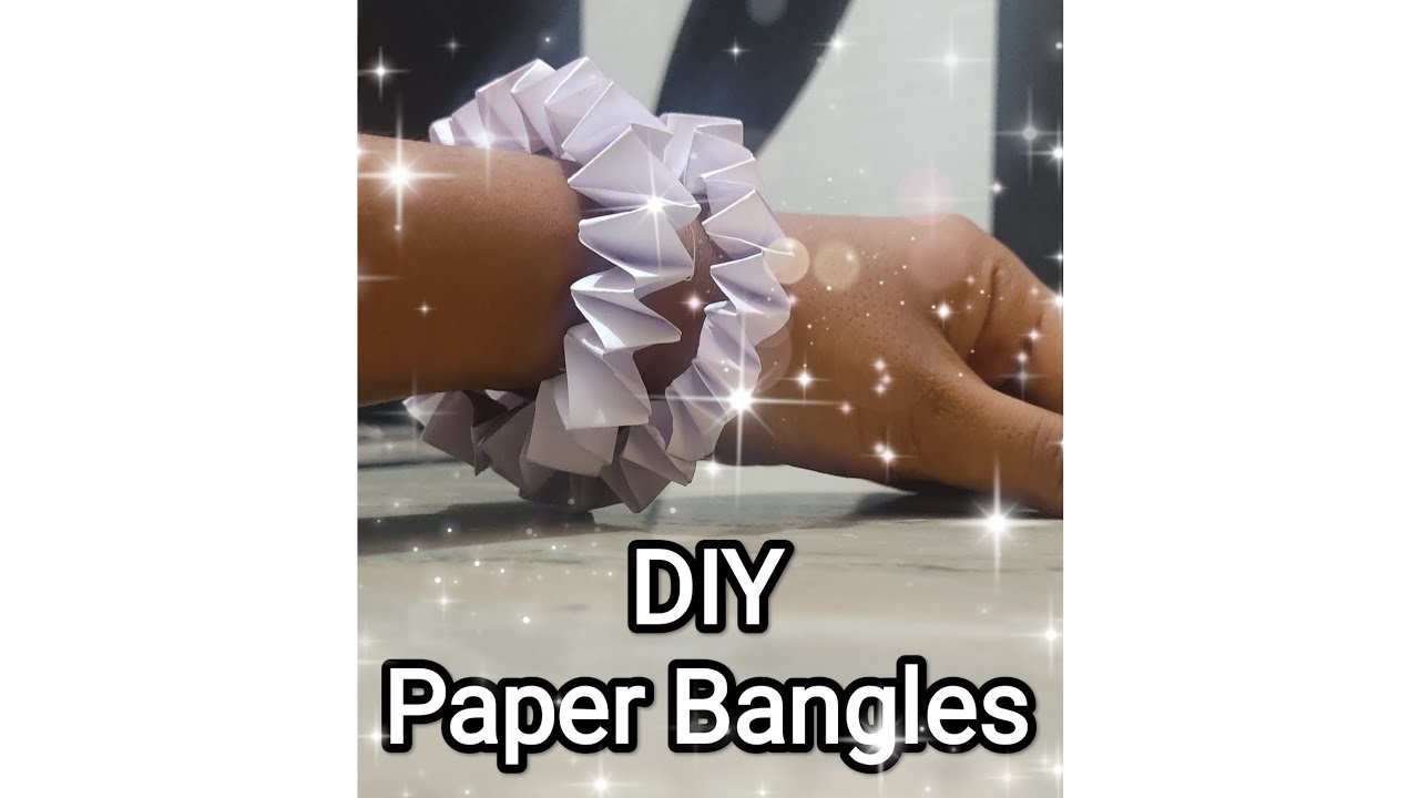 Diy Paper Bangles #craftwithpari #bangles #papercraft - YouTube