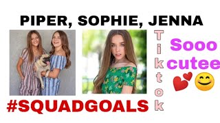 Piper Rockelle Tiktok ft. Jenna Davis and Sophie fergi, 😊❤️